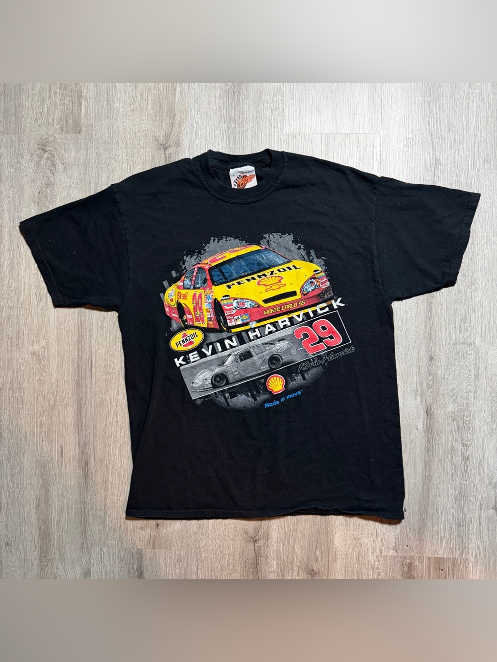 Vintage Kevin Harvick 29 Pennzoil NASCAR T-Shirt Large